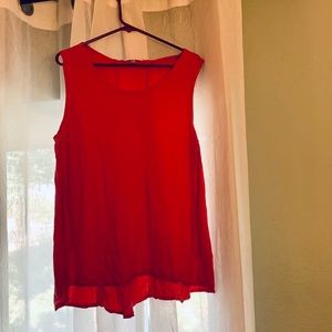 Bryn Walker fuchsia cotton tank